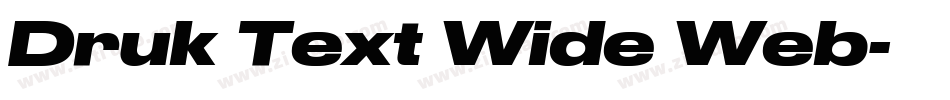 Druk Text Wide Web字体转换